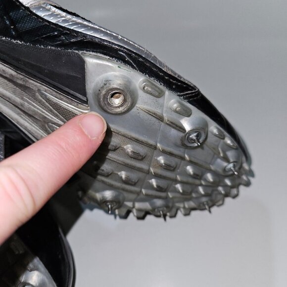 Adidas Techstar Track & Field Cleats Black Silver White Shoes 553838 US 10 READ - Picture 15 of 16